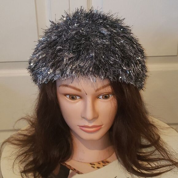 Shimmery Silver Beanie Hat - Picture 1 of 5